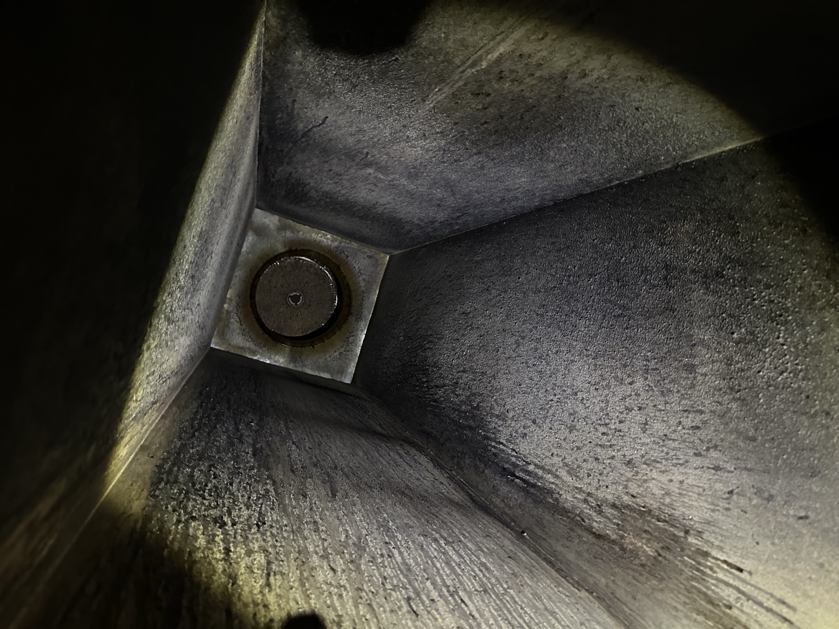Cleaned commercial exhaust vent